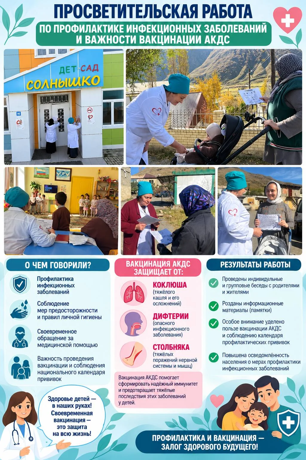 Специалисты Агульской ЦРБ провели профилактические беседы с населением