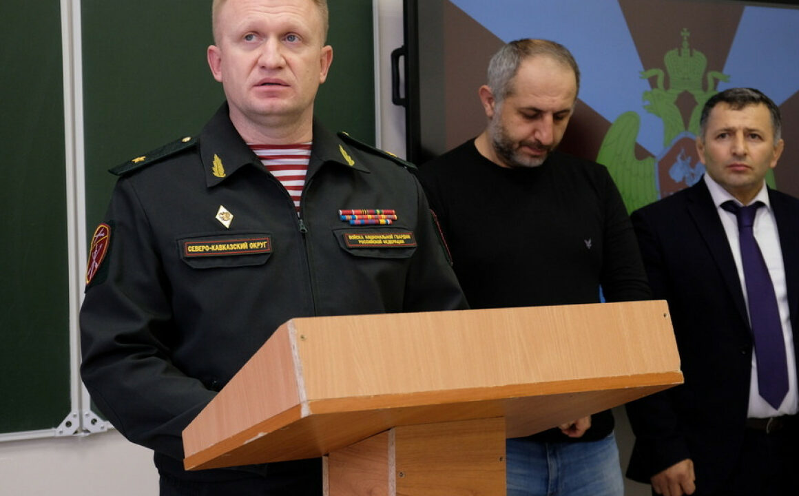 Росгвардейцы Дагестана открыли именную аудиторию в память о погибшем товарище
