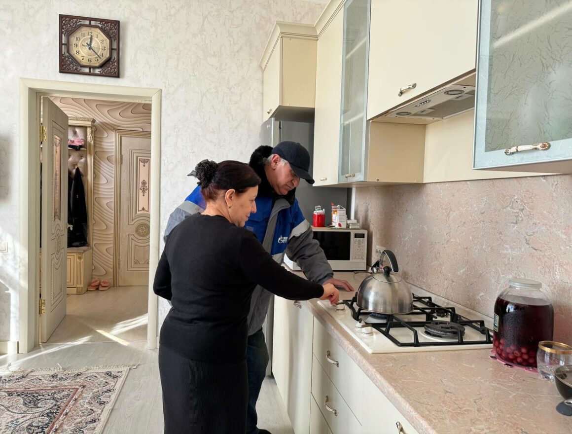 К дому участника СВО из Дагестана по соцпрограмме провели газ