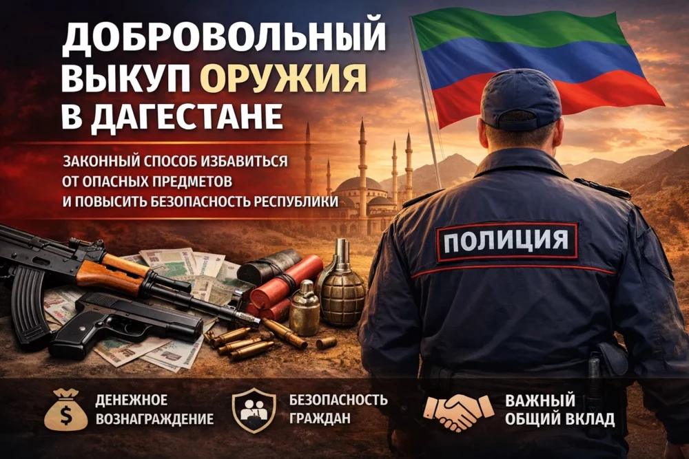 Добровольный выкуп оружия в Дагестане