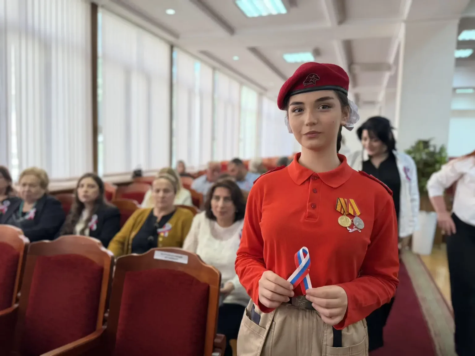 Юнармейцы «Альтаира» – в числе главных участников акции «Российский триколор»